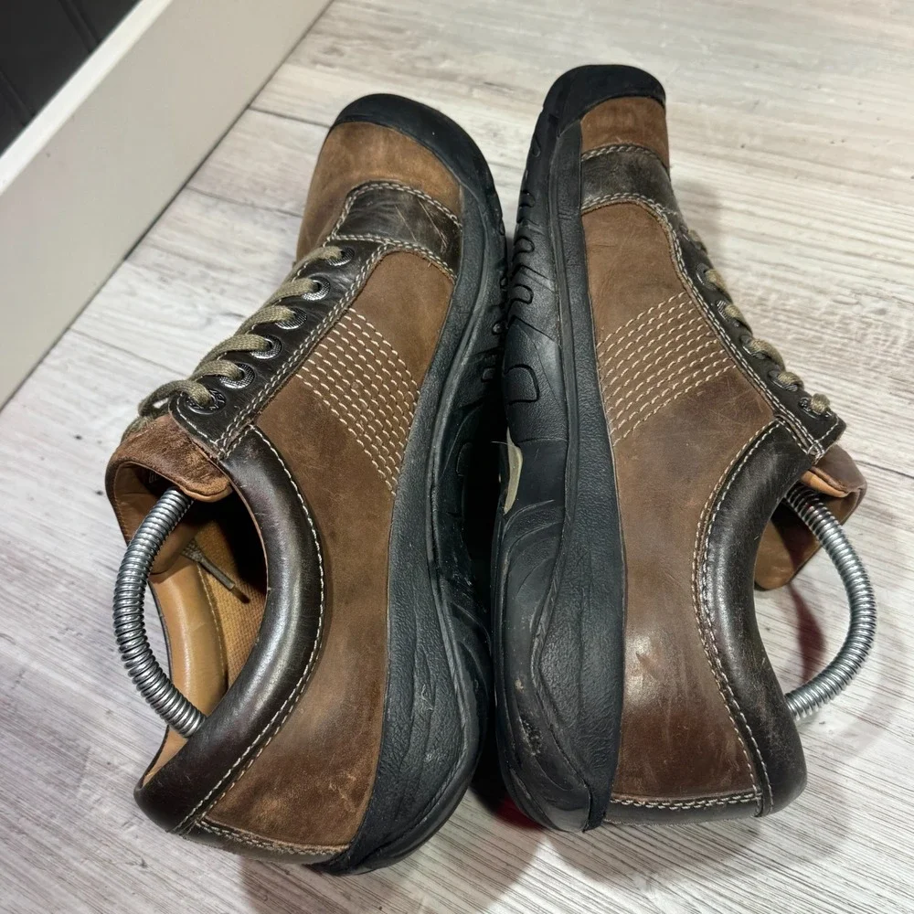 KEEN‎ Austin Mens Brown Leather Oxford Shoes - 10.5